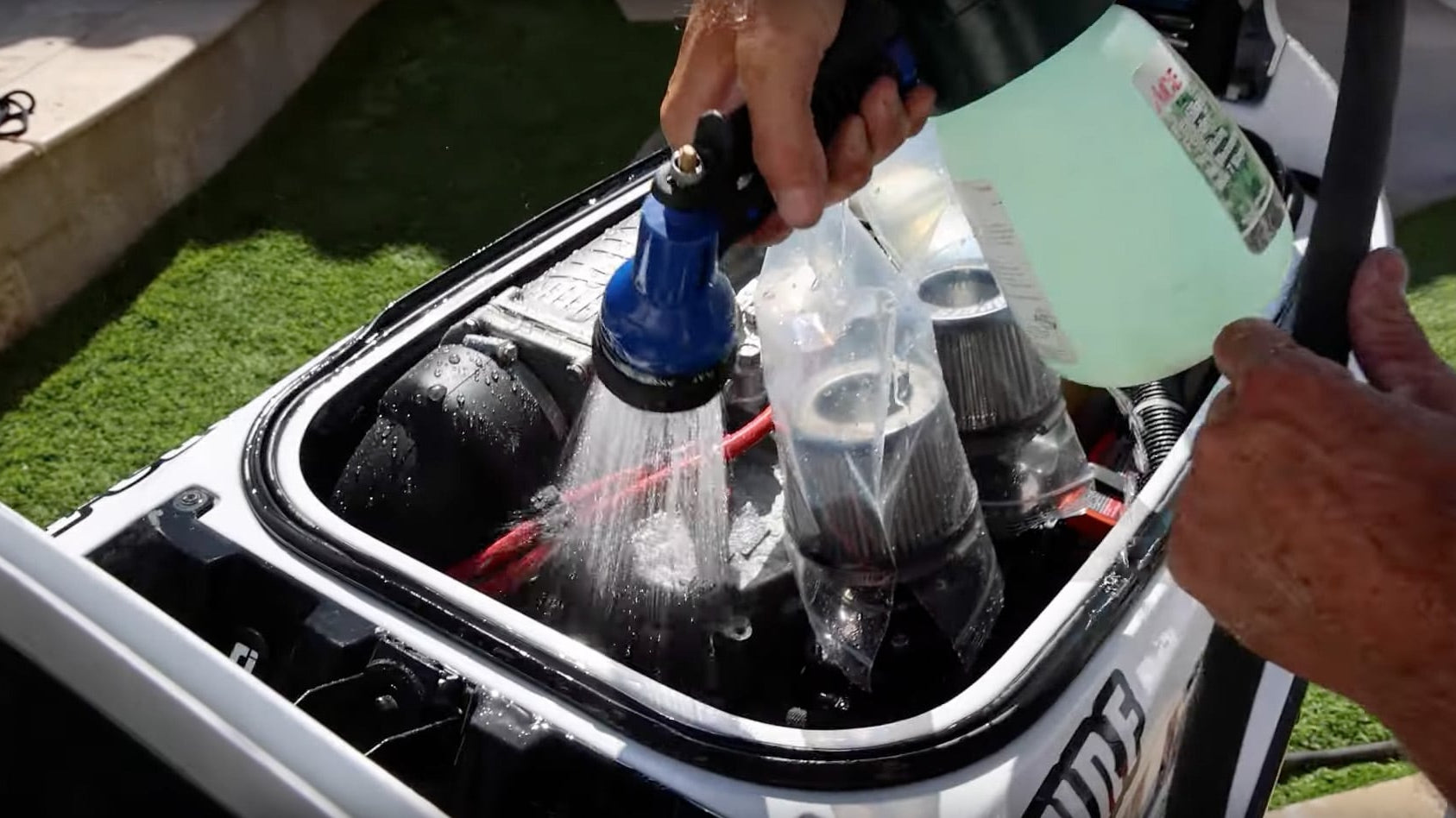 How to flush your jet ski after riding in salt water